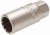 Zündkerzen-Einsatz mit Haltegummi, 10 (3/8), 18 mm