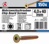 Mehrzweckschrauben, 4,0x40 mm, T20, 150 Stück